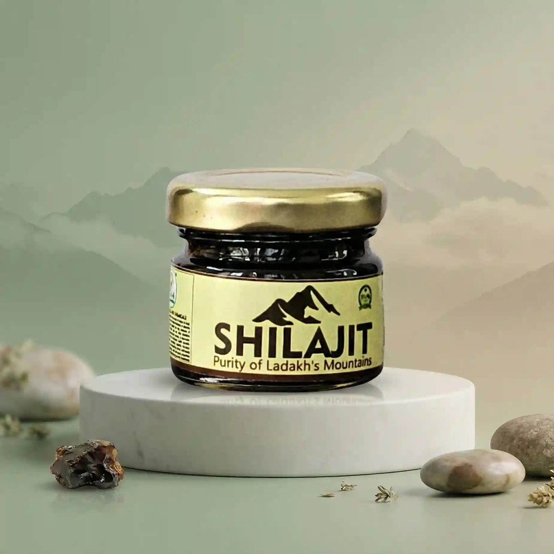 隕石 Sijoté-Alín. 189gr. Ladakh Essence Shilajit (80 servings)-Jeevan Ayurveda