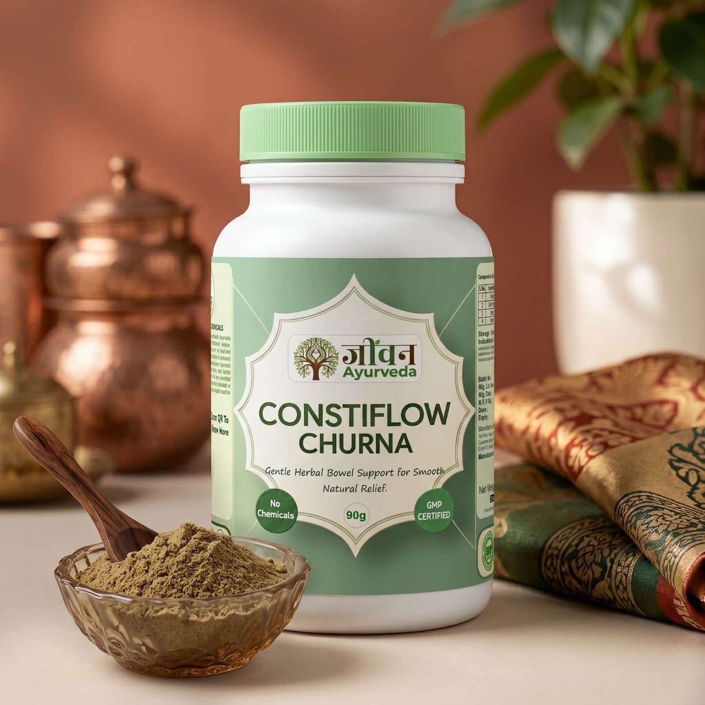 Constiflow Churna (90g) – Gentle Herbal Bowel Support for Natural Constipation Relief
